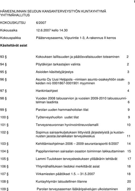 pääterveysasema hämeenlinna|Hoitotarvikejakelu, Viipurintie